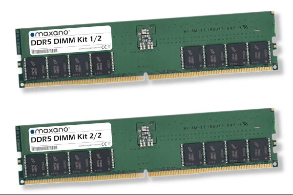 64GB Kit 2x 32GB RAM für Dell Precision Tower 3460 SFF (PC5-44800 DIMM)