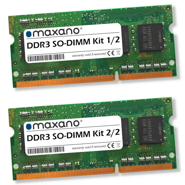 8GB Kit 2x 4GB RAM für Dynabook (Toshiba) Satellite C650D (PC3-12800 SO-DIMM)