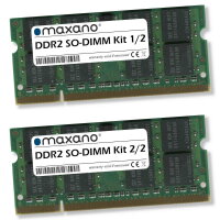 4GB Kit 2x 2GB RAM für Dynabook (Toshiba) Tecra A7 (PC2-5300 SO-DIMM)