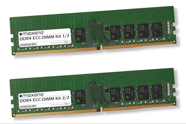 16GB Kit 2x 8GB RAM für Fujitsu (Siemens) Primergy RX1330 M3 (D3375) (PC4-19200 ECC-DIMM)