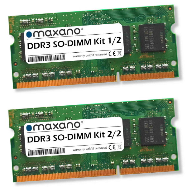 8GB Kit 2x 4GB RAM für Medion Akoya E6217 (PC3-8500 SO-DIMM)