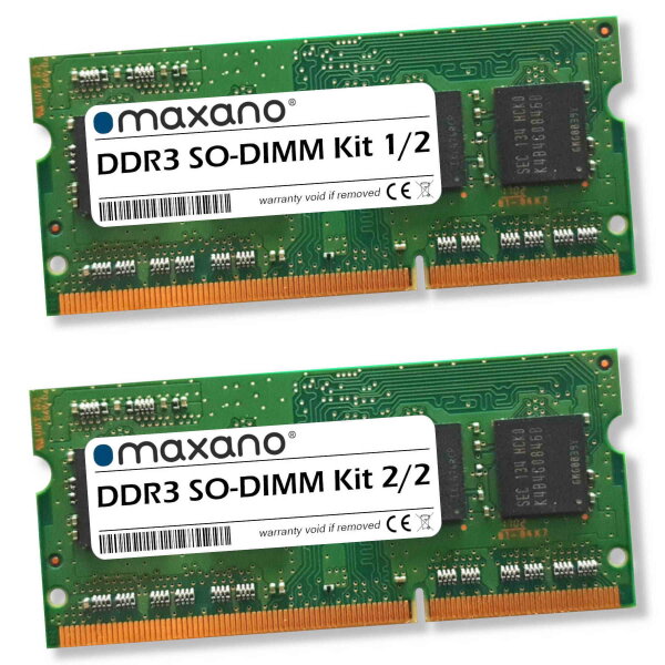 8GB Kit 2x 4GB RAM für Sony VAIO VPCS12J1E/W (PC3-10600 SO-DIMM)