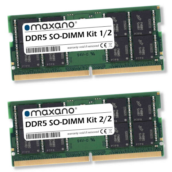 64GB Kit 2x 32GB RAM für Asus TUF Gaming Dash F15 FX517ZR (PC5-38400 SO-DIMM)
