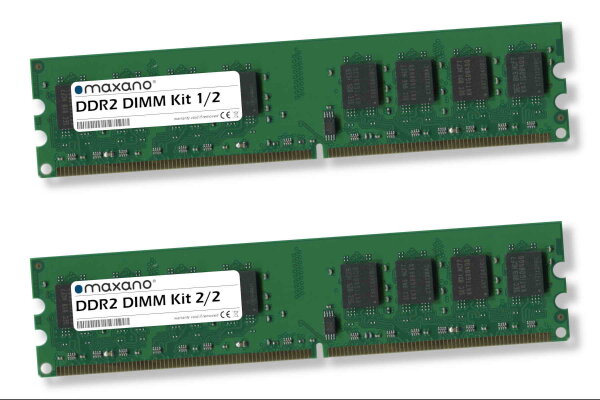 4GB Kit 2x 2GB RAM für Dell OptiPlex 760 USFF (PC2-6400 DIMM)